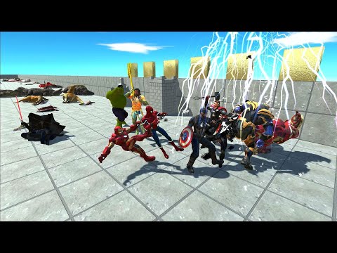 Infinity War Avengers vs Thanos - Animal Revolt Battle Simulator