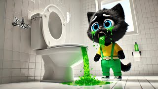 Mother cat  Stunned 😱 as Kitten Suffers After Eating Rotten, Infested Food #cat #cattales