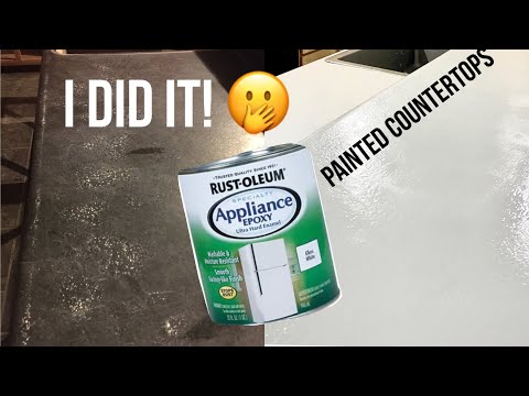 RUST-OLEUM APPLIANCE PAINT FOR COUNTERTOPS! 2nd TRY DIFFERENT PAINT!