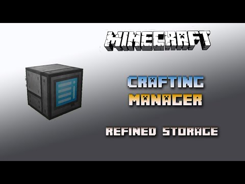 Crafting Manager 💎 Refined Storage Tutorial 💎 Deutsch / German