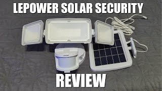 Random Review: Lepower YY02C-WH - Solar Powered Security Light
