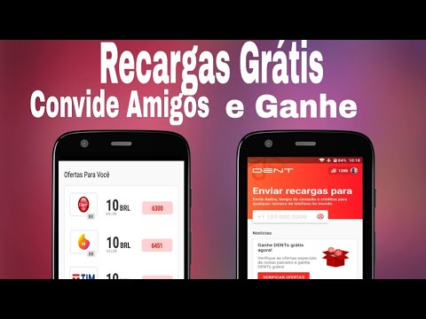 ATUALIZOU! Convide Amigos para Ganhar Recargas Grátis para Qualquer Operadora - Dent
