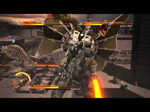 GODZILLA PS4 versus mode : Godzilla 1964 vs. Anguirus vs. Mecha-King Ghidorah