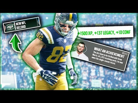 I BROKE TWO NFL RECORDS! Madden 18 Brutally Honest WR Career Ep. 13 (S2)