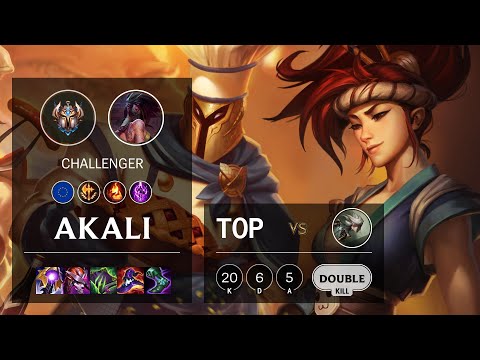 Akali Top vs Camille - EUW Challenger Patch 11.16