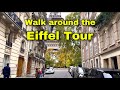 🇫🇷 Walking tour in Paris around the Eiffel Tour【4K/60fps】🚶