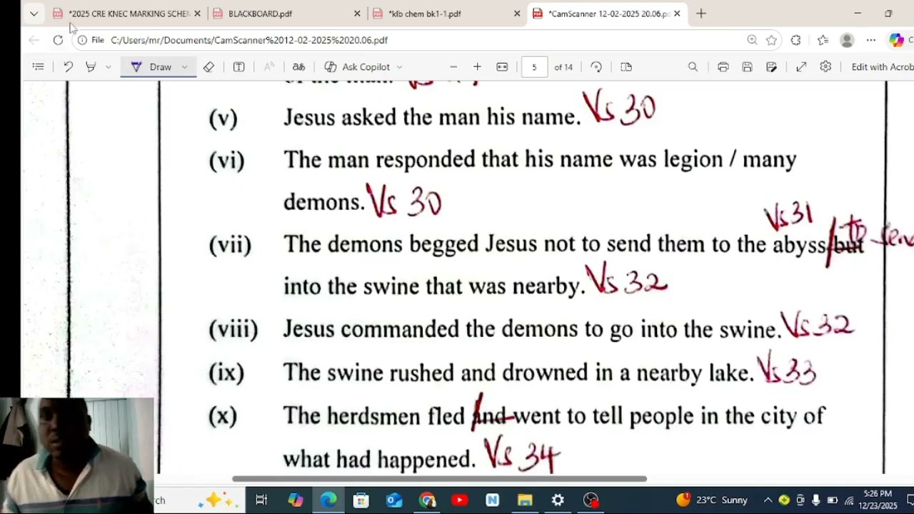 kcse 2025 cre paper 2 marking scheme and answers