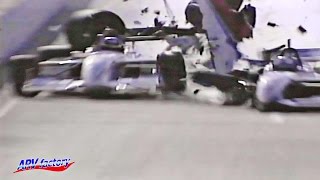 Gil de Ferran Big Crash 1997 CART Long Beach Practice