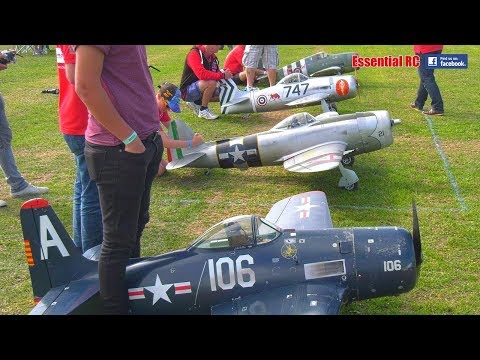 BEST radio controlled (RC) LARGE SCALE WARBIRD FORMATION DISPLAY TEAM ! (TJD Models)