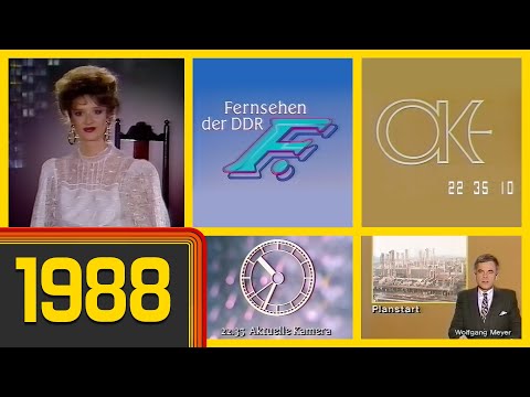 DDR1 Ausführliche Programmhinweise und Spätausgabe der Aktuellen Kamera (01.01.1988)