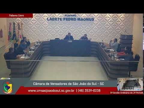 5ª Sessão Ordinária - 2º Período da 2ª Sessão Legislativa da 16º Legislatura