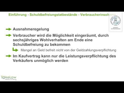 WPR2 (Schuldrecht AT) - 6/369 - Einführung - Schuldbefreiungstatbestände - Verbraucherinsolvenz