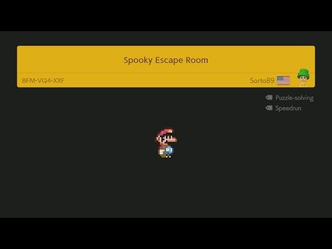 Super Mario Maker 2 014 - Spooky Escape Room by Sorto89