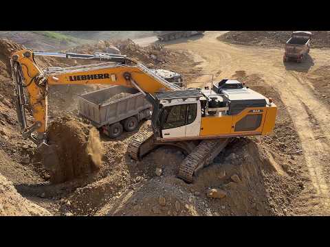 Brand New Liebherr 945 Excavator Loading Trucks  - Sotiriadis/Labrianidis