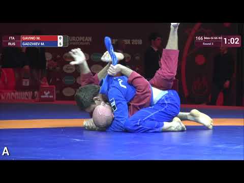 Round 3 Men-Gi - 66 kg: M. GAVINO (ITA) v. M. GADZHIEV (RUS)
