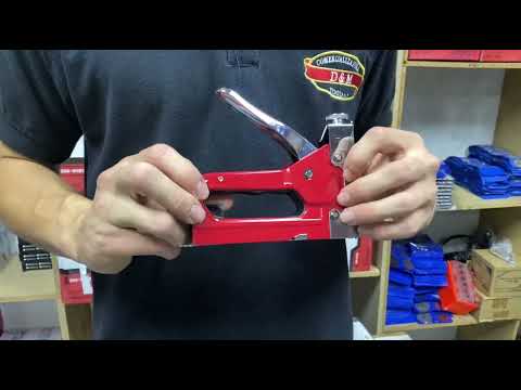 Cómo poner grapas en grapadora de tapicería 3 en 1