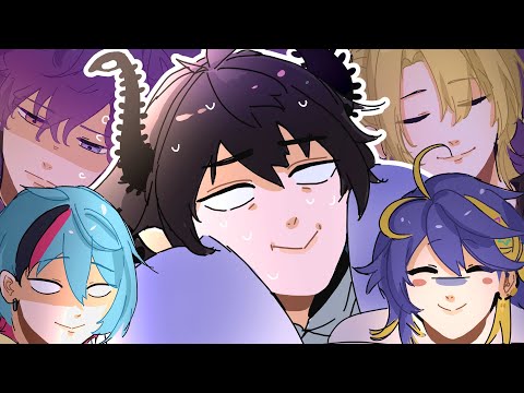 Ren Zotto & his relationship dilemma as a cheate- streamer ft. Kyo, Aster, Uki, & Luca || Animation