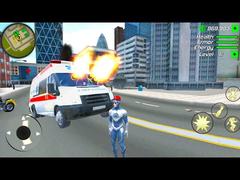 Open World City With Cars - Hurricane Hero Simulator #4 - Android Gameplay