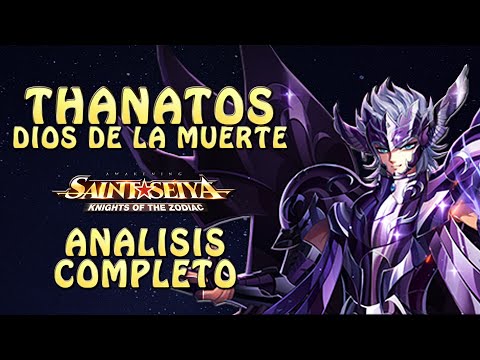THANATOS! DIOS DE LA MUERTE! ANALISIS COMPLETO! EL MAS ROTO DE TODOS?! Saint Seiya Awakening