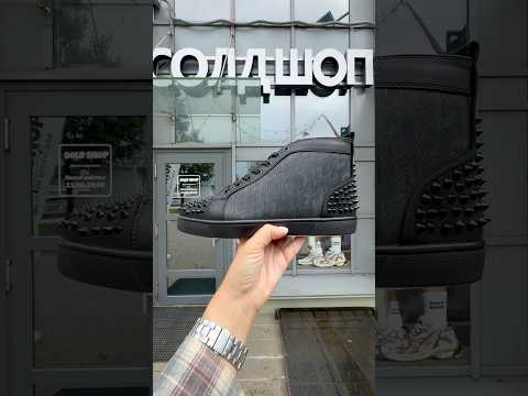 фото christian louboutin spikes high black 0
