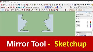 How to mirror in sketchup