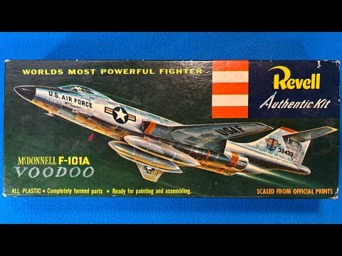 Revell 1956 McDonnell F-101A Voodoo Vintage Model Airplane Kit Review Unboxing 