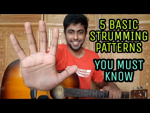 5 Basic Strumming Patterns You Must Know || Beginners || Guitar Lesson || Easy
