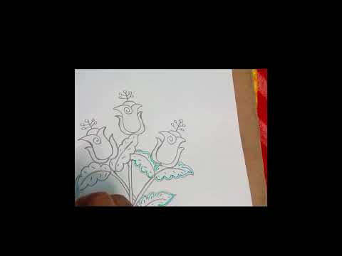 a #simple  flowers#design #art #by #drawing ...ab swapna yk...!