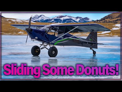 DRIFTING on a frozen LAKE with an AIRPLANE! | Turbocharged RANS S-7S
