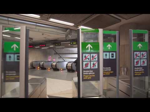 Sweden, Stockholm, subway ride from Universitetet to Bergshamra