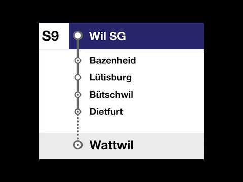 Thurbo Ansagen - S9 Wil SG – Wattwil (+Begrüssung in Wattwil)