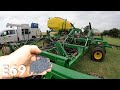 E69 Planting Sesame With A John Deere N540C Seeding Tool Changing Crops From Wheat To Sesame
