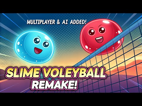 Slime Volleyball Remake - Now with Multiplayer & AI! (Unity + Photon Fusion 2) – video thumbnail