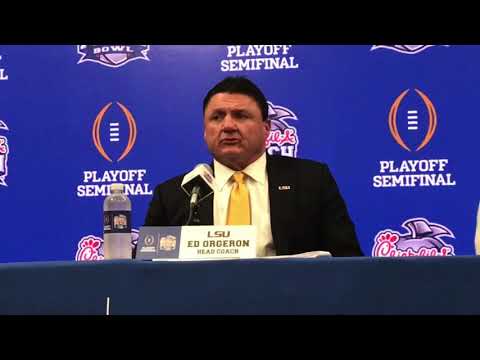 Video: Ed Orgeron Talks About Steve Ensminger, Plane Crash News Before Peach Bowl