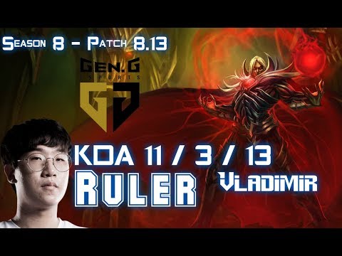 GEN Ruler VLADIMIR vs XAYAH Bot Lane - Patch 8.13 KR Ranked