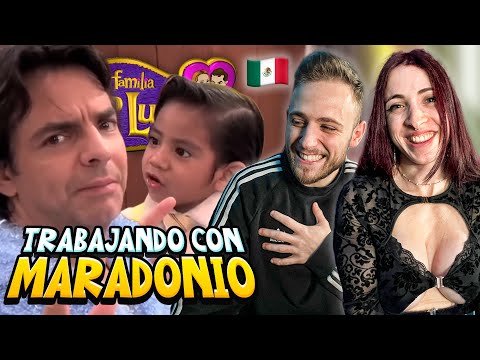 Spaniards react to the plush family working with Maradona!