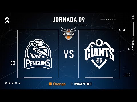 PENGUINS VS VODAFONE GIANTS | Superliga Orange Clash Royale | (Partido 1) Jornada 9