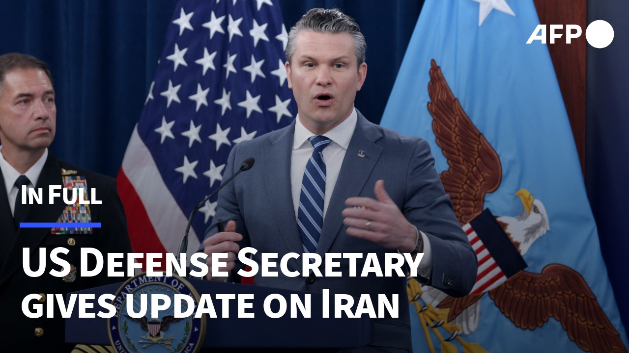 Video | IN FULL: US Secretary of Defense gives Pentagon briefing on Iran | AFP