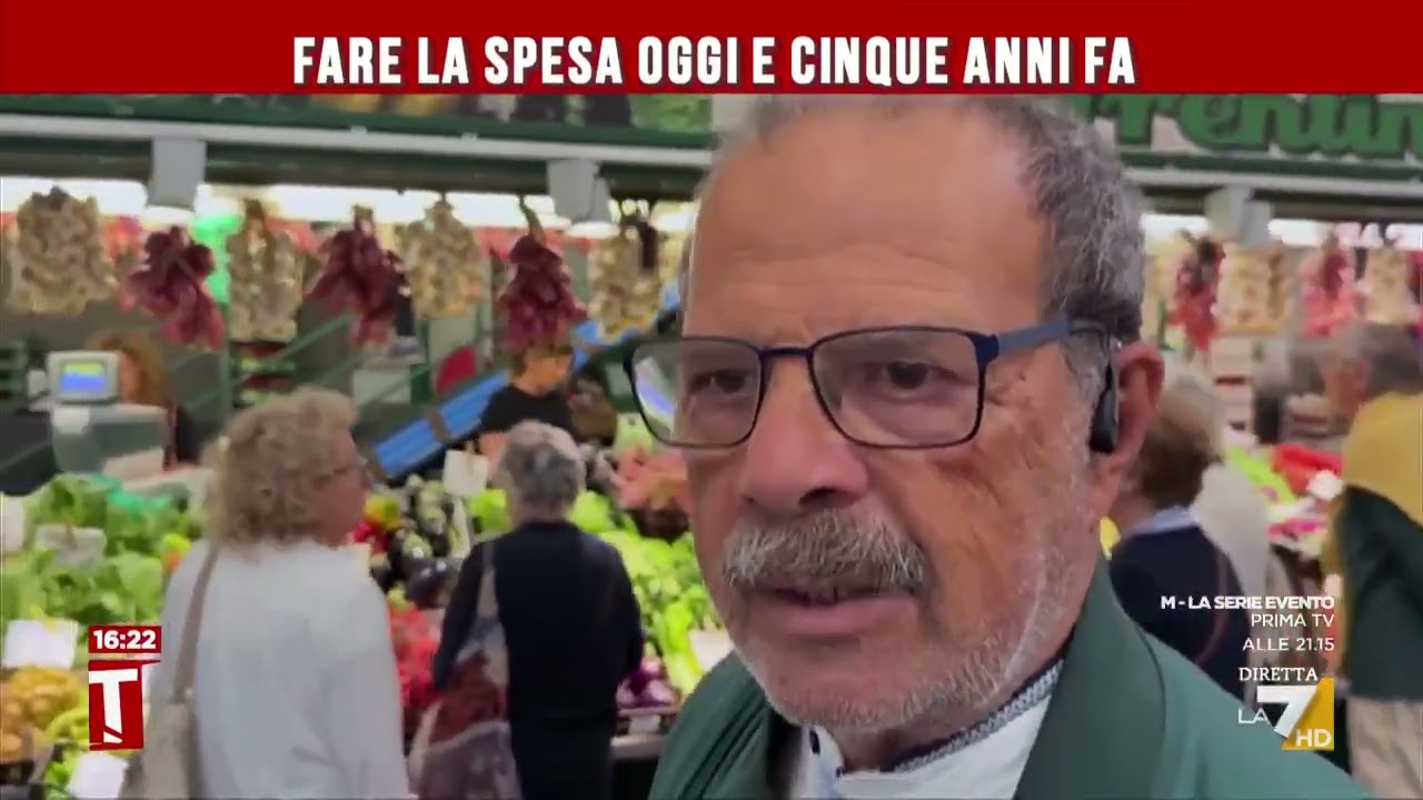 Il costo della spesa oggi rispetto quattro anni fa