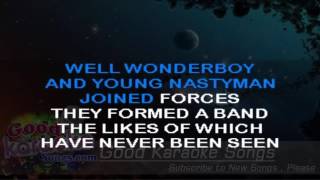 Wonderboy -  The Kinks ( Karaoke Lyrics )
