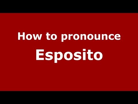 How to pronounce Esposito (Spanish/Argentina) - PronounceNames.com