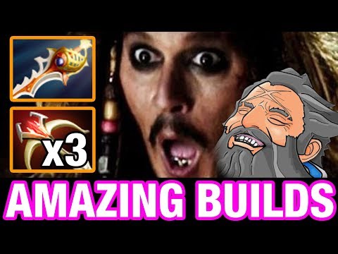 AMAZING BUILDS - KUNKKA WITH 3 DAEDALUS AND 1 DIVINE - Dota 2