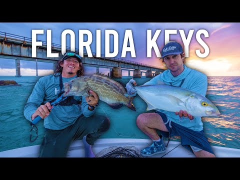 Fishing the 7 Mile Bridge in the Florida Keys!