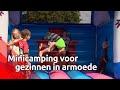 Een minicamping, voor gezinnen die het financieel niet makkelijk hebben