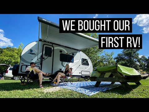 We Bought Our First RV! Tour of Small Rpod 180 Trailer and First Trip as Camping Newbies