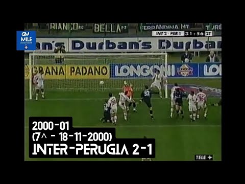 2000-01 (7^ - 18-11-2000) INTER-Perugia 2-1 [Recoba,Materazzi,Vieri] Gol - 'Gol Parade' Tele+