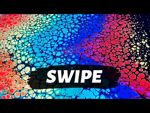 Acrylic Pouring SWIPE - RAINBOW🌈 Colors and Beautiful CELLS | Fluid Painting For Beginners