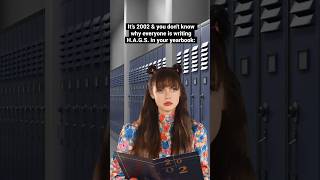 Download lagu #millennial memories: writing H.A.G.S. in classmates’ yearbooks in the #early2000s! #nostalgia mp3