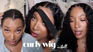 WESTKISS HAIR 5X5 CURLY WIG INSTALL & REVIEW | quick and easy