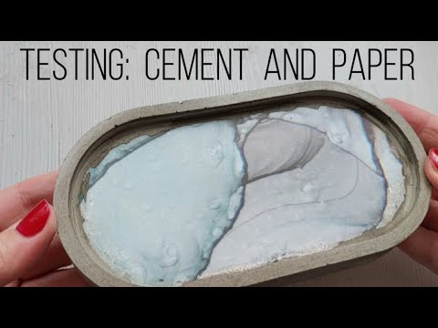 Testing Cement Mix and Paper